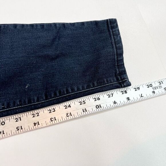 Democracy Ab Technology Skinny Jeans Womens 6 Blue Dark Wash Whiskered Bottom - Picture 4 of 9